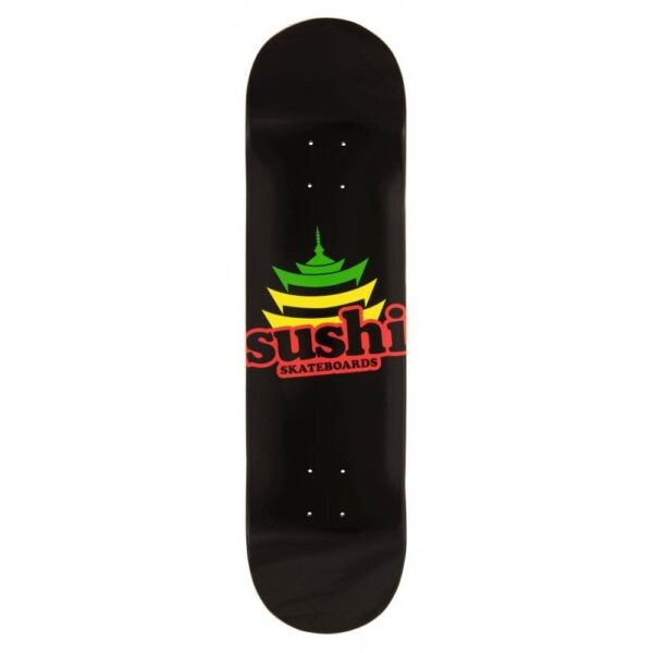 Sushi Pagoda Logo Skateboard Deck 8.125 Inches Black