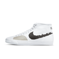 Nike SB Blazer Court Mid Premium Skate Shoes - White
