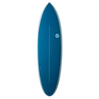 NSP Elements 6'0'' Hybrid Short Surfboard - Blue Steel