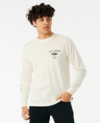 Rip Curl Fade Out Icon LS Tee - Bone