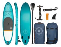 Baju 10ft 6 Flow Inflatable Stand Up Paddle Board Package - Teal