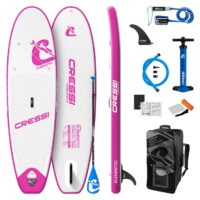 Cressi Element Allround 9'2" ISUP Stand Up Paddle Board Set - White/Pink