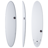NSP Elements 7'6" Fun Surfboard - White