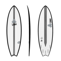 Torq X Channel Islands Pod Mod 5'10" Surfboard - Black Pinline