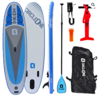 Circle One 10ft6 Double Layer Inflatable Paddle Board SUP Package - Light Blue