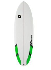 Circle One Razor Round Tail 6ft Shortboard Surfboard - Matt Finish Green