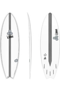 Torq X Channel Islands Pod Mod 6'6" Surfboard - White Pinline