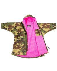 Dryrobe Advance Special Edition Kids' Long Sleeve - Camo/Pink S