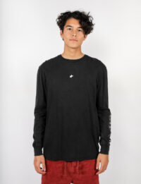 Pukas Surfboards And Bikinis L/S T Shirt in Faded Black-