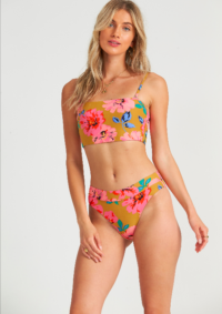 Billabong Womens Beach Bazaar Tube Bikini Top in Moss Landing-XS