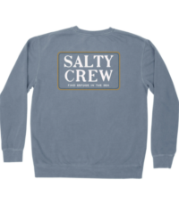 Salty Crew Deckhand Overdyed Sweat Shirt - Blue-