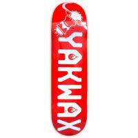 Yakwax OG Logo Code Red Skateboard Deck -.0 inch Pool Bomber