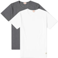 Armor-Lux Men's Basic T-Shirt Pack White/Grey Marl