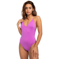 Billabong Sol Searcher One Piece Swimsuit - Bright Orchid - S