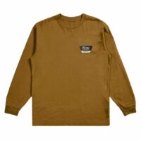 Brixton Linwood Longsleeve T-Shirt - Golden Brown/Washed Black/Off White