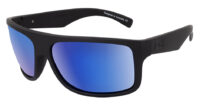 Dirty Dog Anvil Polarised Sunglasses - Satin Black/Blue Fusion