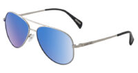 Dirty Dog Maverick Polarised Sunglasses - Silver/Blue Mirror