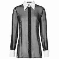 Dolce & Gabbana Women's Chiffon Shirt Black