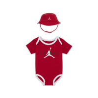 Jordan Jumpman Bucket Hat and Bodysuit Set Baby 6-12M Bodysuit Set - Red - Polyester