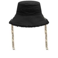 Off-White Women's Strap Logo Bucket Hat Black