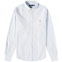 Polo Ralph Lauren Men's Button Down Oxford Shirt Blue/White