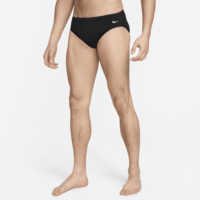 Nike Solid Men's Swimming Briefs - Black - Polyester/Pbt