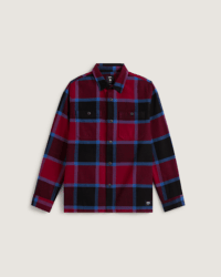 Vans - Kids Larkspur Flannel Shirt (8-14 Years), Burgundy, Size: L