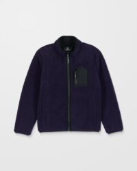 Men's Volcom Muzzer Fuzzar Zip Sweatshirt - Dark Purple - (KIDS)