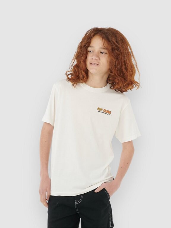 Rip Curl Surf Revival Lined Up Kids T-Shirt bone