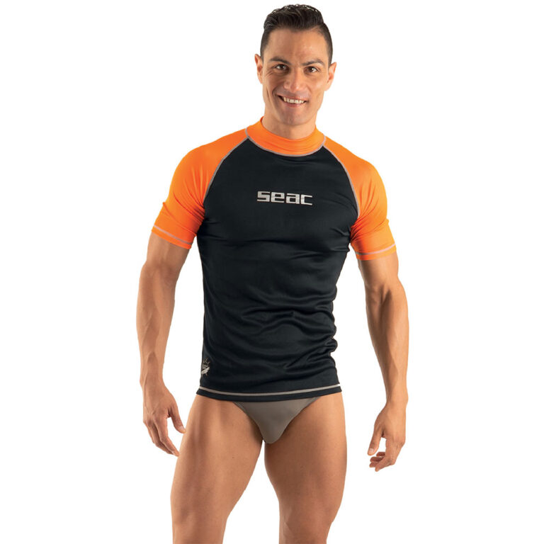 Seacsub T-sun Short Sleeve Rash Guard Black L