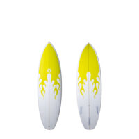 Summer Vibes Grom 46 Surfboard Yellow 222x61x21 cm