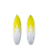 Summer Vibes Grom 52 Surfboard Yellow 222x61x21 cm