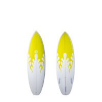 Summer Vibes Grom 54 Surfboard Yellow 222x61x21 cm
