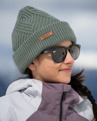 Women's Volcom Stone Knit Beanie - Lichen Green